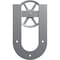 Ekena Millwork Premium Wagon Wheel Horseshoe Roller Hanger w/ Bolts for Barn Door for 1 3/4" Doors, Silver Metallic GB60014R2WSM - alternate 1